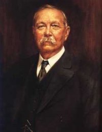 Oil painting of Sir Arthur Conan Doyle