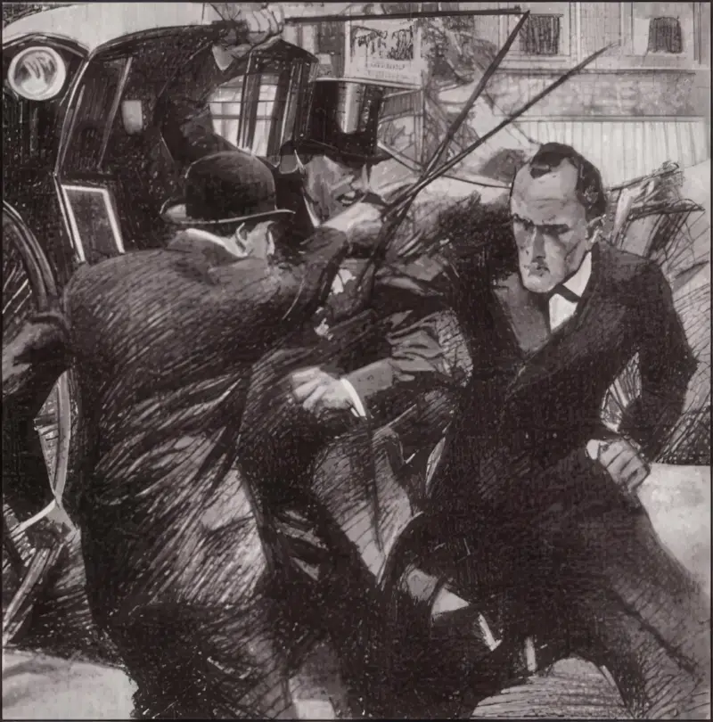 “THE ATTACK WAS MADE BY TWO MEN ARMED WITH STICKS.”