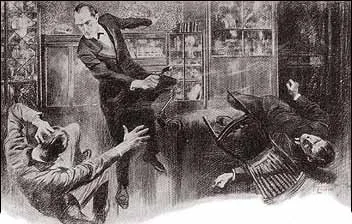 THERE WAS A CRASH AS HOLMES’ PISTOL CAME DOWN ON THE MAN’S HEAD.